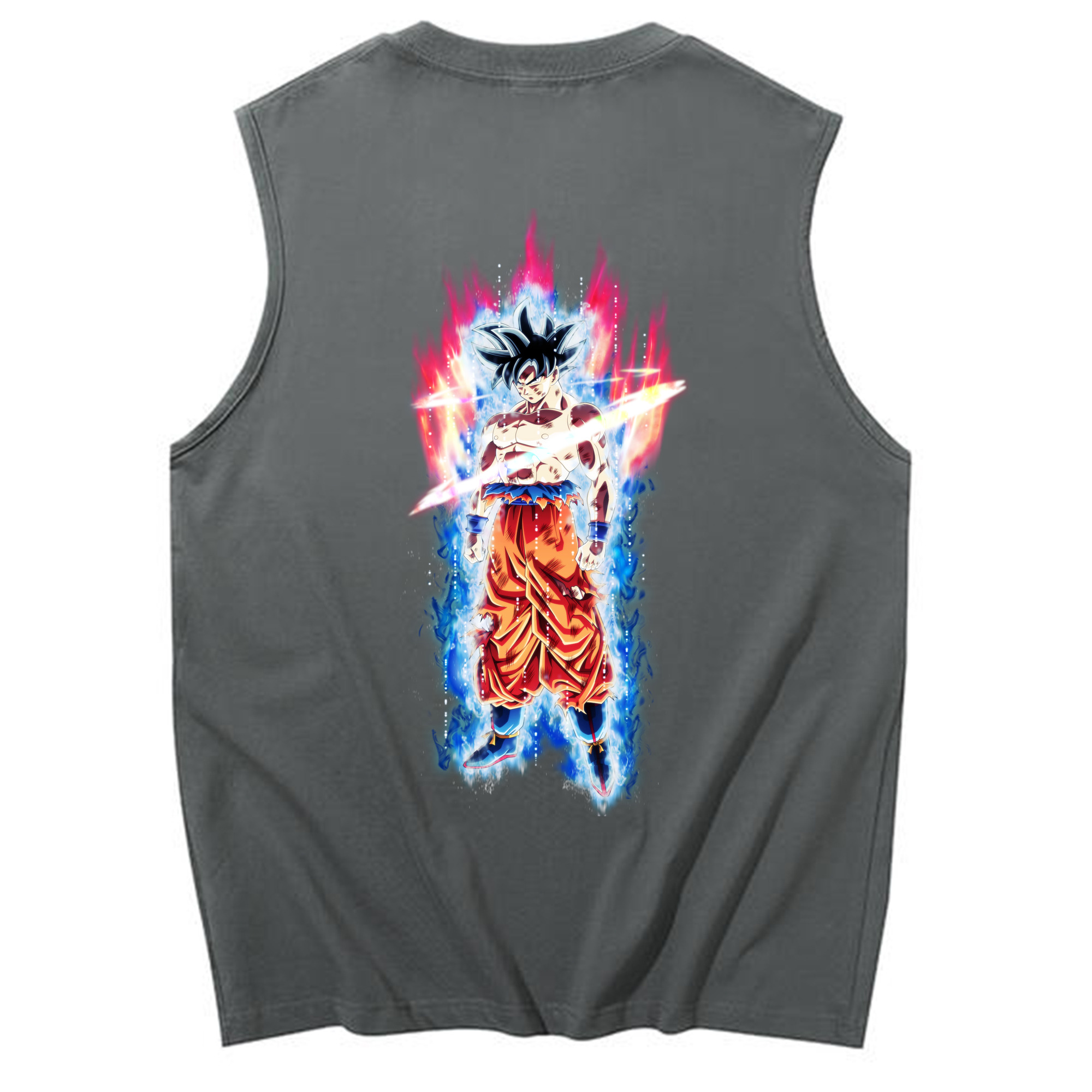 （画像用） ドラゴンボール 孫悟空（そん ごくう）Son Goku カカロット DRAGON BALL Kakarotto コットン100％タンクトップ（背面プリント）